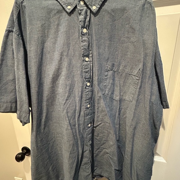 George Other - George Casual Denim Blue Button-Down Shirt